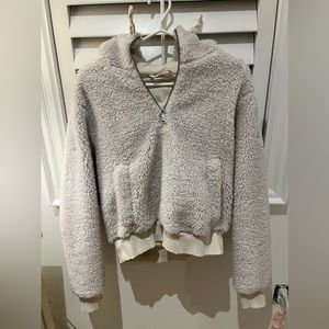 Ivory Lululemon fleece hoodie